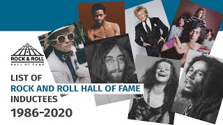 Rock and Roll Hall of Fame inductees 19862020 FULL List [upl. by Jr]