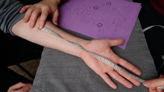 ASMR  Detailed Glove Fitting Measuring amp Molding [upl. by Asirral571]