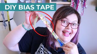 DIY Bias Tape  2 easy ways to make bias tape [upl. by Nnylkcaj]