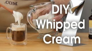 DIY whipped cream in 60 seconds [upl. by Anyale272]