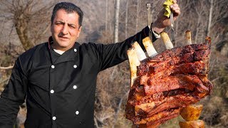 Tandoori BBQ Beef Ribs Recipe  Grilled beef short ribs recipes  Wilderness Cooking [upl. by Worthy]