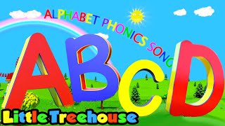 Alphabet Phonics Song  Learning Videos for Kids  Nursery Rhymes amp Songs by Little Treehouse [upl. by Enelad]