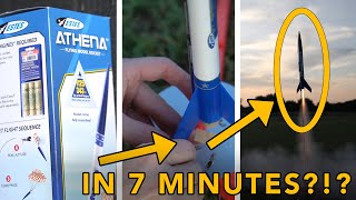 Estes Athena Model Rocket Unbox to Launch in 7 minutes [upl. by Brightman870]