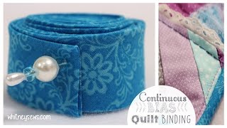 Continuous Bias Binding EASIEST METHOD How To  Whitney Sews [upl. by Nicki500]