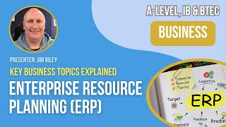 Enterprise Resource Planning ERP  ALevel amp IB Business [upl. by Aeduj109]