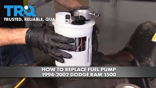 How to Replace Fuel Pump 199402 Dodge RAM 1500 [upl. by Enitsirhc]