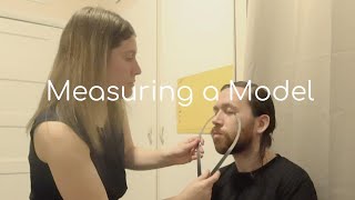 Measuring a Model with Calipers and Skin Impressions  Real Person ASMR [upl. by Sorvats]