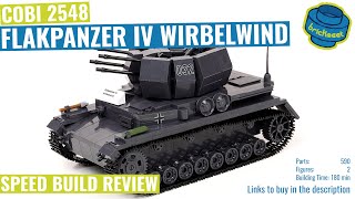 COBI 2548  Flakpanzer IV Wirbelwind  Speed Build Review [upl. by Faxun32]