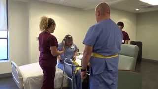 Physical Therapy Transfer Training  How To Transfer From Wheelchair To Bed [upl. by Yerd]