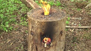 How To Make A Wooden Rocket Stove [upl. by Howey]