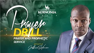 PRAYER DRILL PRAYER AND PROPHETIC SERVICE II KOINONIA SUNDAY SERVICE II03II10II2021 [upl. by Anwat]