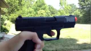 Walther P99 Dao Co2 Blowback Airsoft Gun Review and Shootin [upl. by Leiahtan]