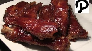 OvenBaked BBQ Spare Ribs How To Make Barbecue Pork Ribs In The Oven [upl. by Suoivatnod]