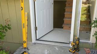 Jeld Wen Front Door Installation  Really crappy products and craftsmanship PART 1 [upl. by Losiram]