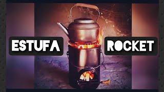 ESTUFA ROCKET o COCINA COHETE 🔥Casera🔥 homemade rocket stove [upl. by Bobbi]