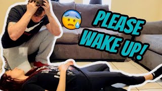 FAINTING PRANK ON BOYFRIEND CUTE REACTION [upl. by Heinrike31]