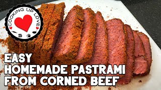 Easy Pastrami Recipe From Corned Beef  Easy Dinner Recipes  Cooking Up Love [upl. by Dianna494]