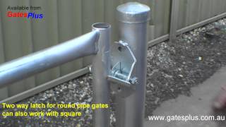 Gate Latch 2 way for round pipe and square [upl. by Belcher812]