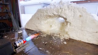 Using RC Jet Engine to Clear Some Snow [upl. by Petracca]