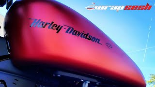 Harley Davidson Sportster Fuel Tank Tutorial [upl. by Wolcott889]