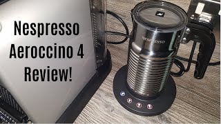 Nespresso Aeroccino 4 Milk Frother Review  Worth upgrading from the Aeroccino 3 [upl. by Bilicki]