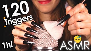 ASMR 120 Best Triggers For Sleep amp Deep Relaxation 😴 1Hr No Talking [upl. by Aniretac]