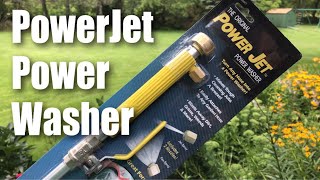 The Original POWER JET Power Washer Spray Hose Nozzle Review [upl. by Zetrauq108]