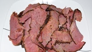 Smoked Corned Beef Pastrami In The Masterbuilt Electric Smoker  Pastrami Recipe [upl. by Cohby]