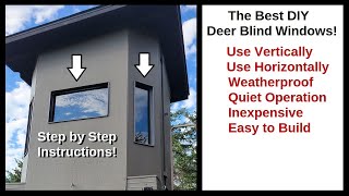 Deer Hunting Box Blind Window Build  The DIY Solution [upl. by Asset979]