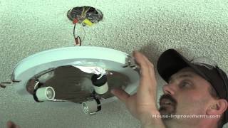 How To Replace A Ceiling Light Fixture [upl. by Ahsinav]