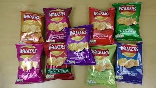 Walkers Crisps 9 Flavors Guide [upl. by Nnav]