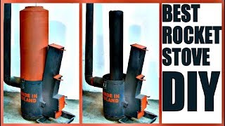 Best ROCKET STOVE DIY Plans [upl. by Llehsram446]