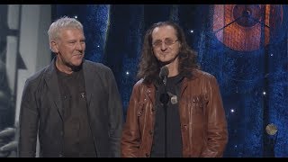 Alex Lifeson amp Geddy Lee of Rush Induct Yes into the Rock amp Roll Hall of Fame  2017 [upl. by Rox]