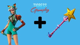 Tigress skin gameplay with star wand  Fortnite Arena [upl. by Areval]