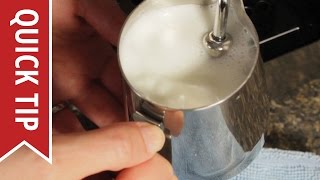 How to AutoFroth Milk for Lattes [upl. by Kotto]