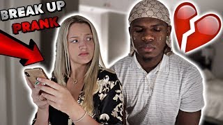 BREAK UP PRANK ON BOYFRIEND HE CRIES [upl. by Bartholomeo]