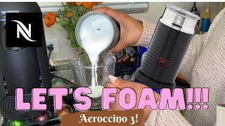 How To Foam Milk With Aeroccino 3 Make Coffee With Foam Tips amp Tricks  Easy Foamed Latte Recipe [upl. by Beatrisa377]