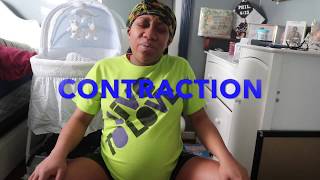 EARLY LABOR  BEST RAW CONTRACTION VIDEO [upl. by Nolaj]