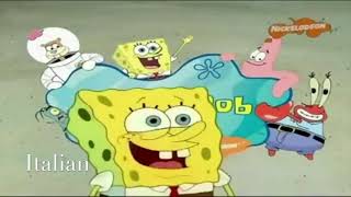 Spongebob Squarepants Theme SongIntro in 10 Languages [upl. by Baruch]