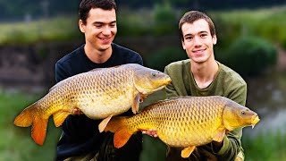 Carp Fishing On The River  Small Stream Success [upl. by Wenda]