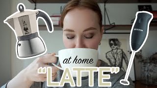 HOW TO MAKE A quotLATTEquot AT HOME moka pot  frother [upl. by Ayitahs802]