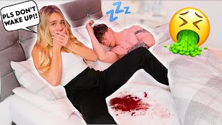 PERIOD PRANK ON BOYFRIEND CUTEST REACTION [upl. by Elfont]