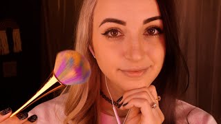 ASMR  Brushing and Tracing Your Facial Features  Soft Whispers for Sleep [upl. by Sobmalarah355]