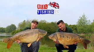 Carp Fishing Cottington Lakes  Day Ticket Diaries  Including a 40lbs plus Mirror carp [upl. by Hermina]