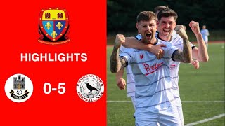 Caerleon 05 Cwmbrân Town  Gwent FA Senior cup  Quarter final highlights [upl. by Keeton]