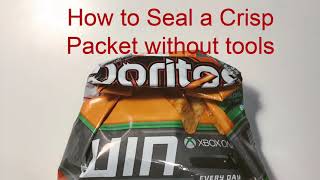 Life hacks  How to Seal a Crisp Packet without tools [upl. by Anirod]