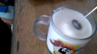 Aerolatte Review Frothing Cold Milk In Under 1 Minute [upl. by Nosirrag]